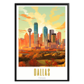 Dallas Texas Poster - GroovyGrove