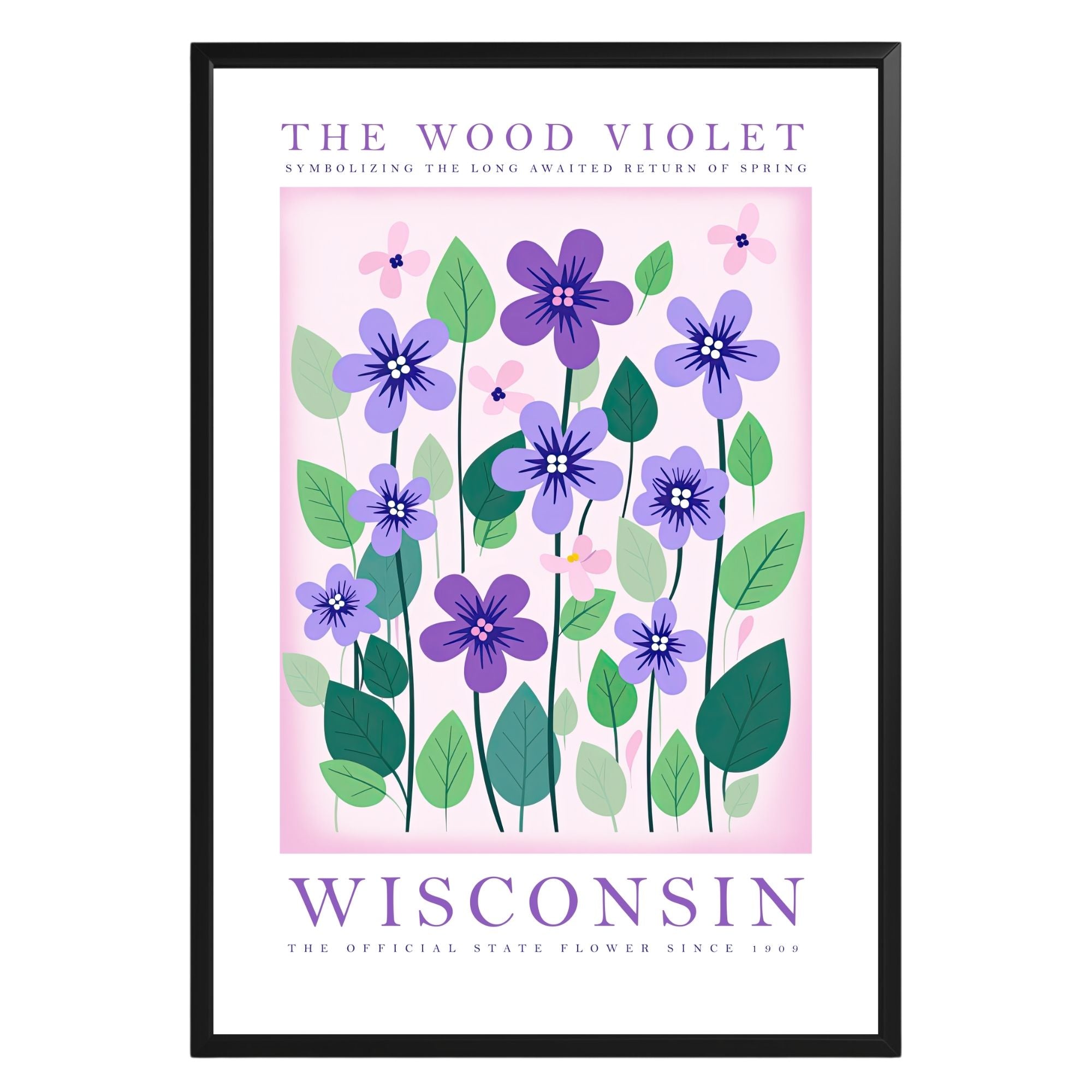 Wisconsin State Flower Poster - GroovyGrove