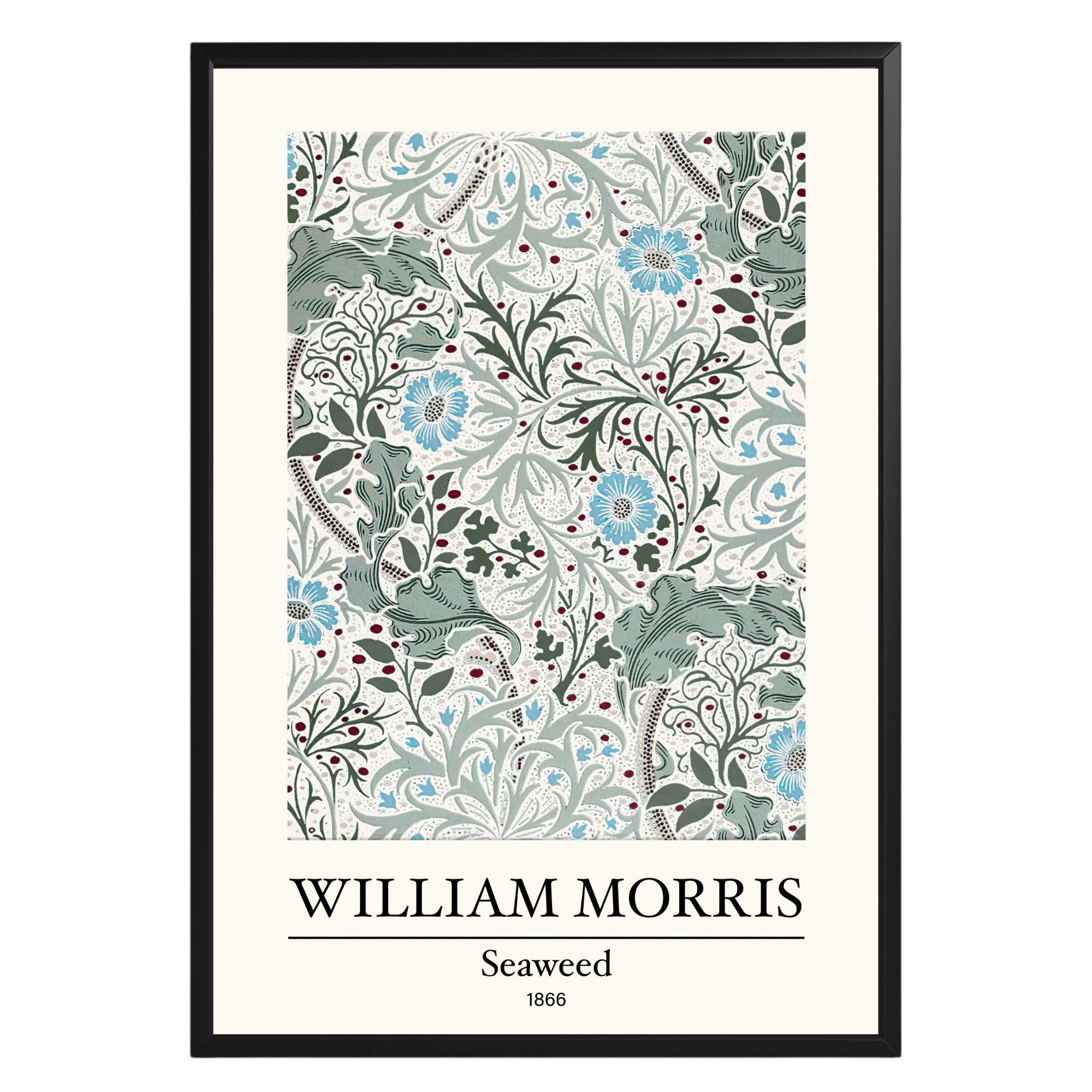 Seaweed 1866 William Morris Poster - GroovyGrove