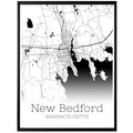 New Bedford Massachusetts City Map Poster - GroovyGrove