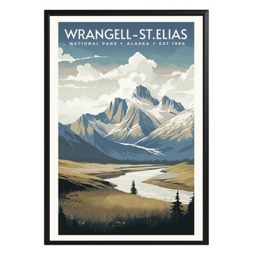 Wrangell–St. Elias National Park Vintage Poster - GroovyGrove