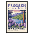 New Hampshire Flower Market Vintage Poster - GroovyGrove