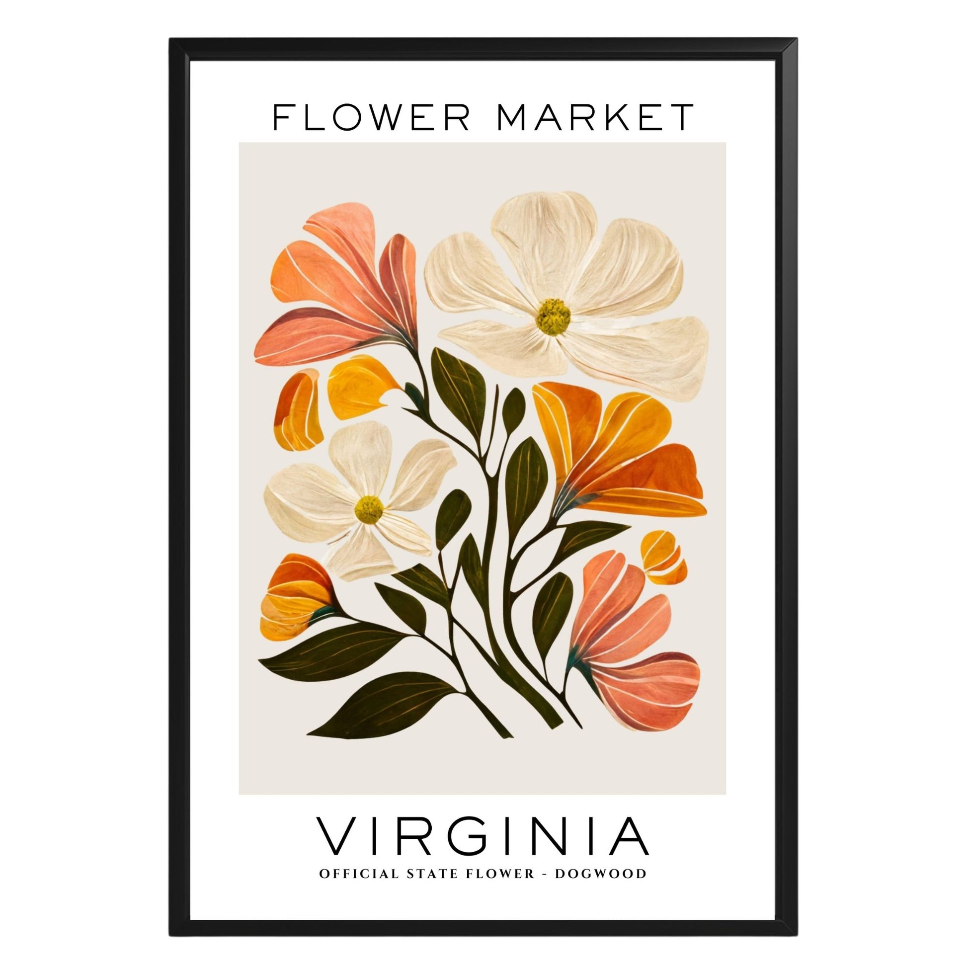 Virginia Flower Market Poster - GroovyGrove