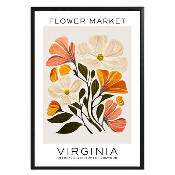 Virginia Flower Market Poster - GroovyGrove