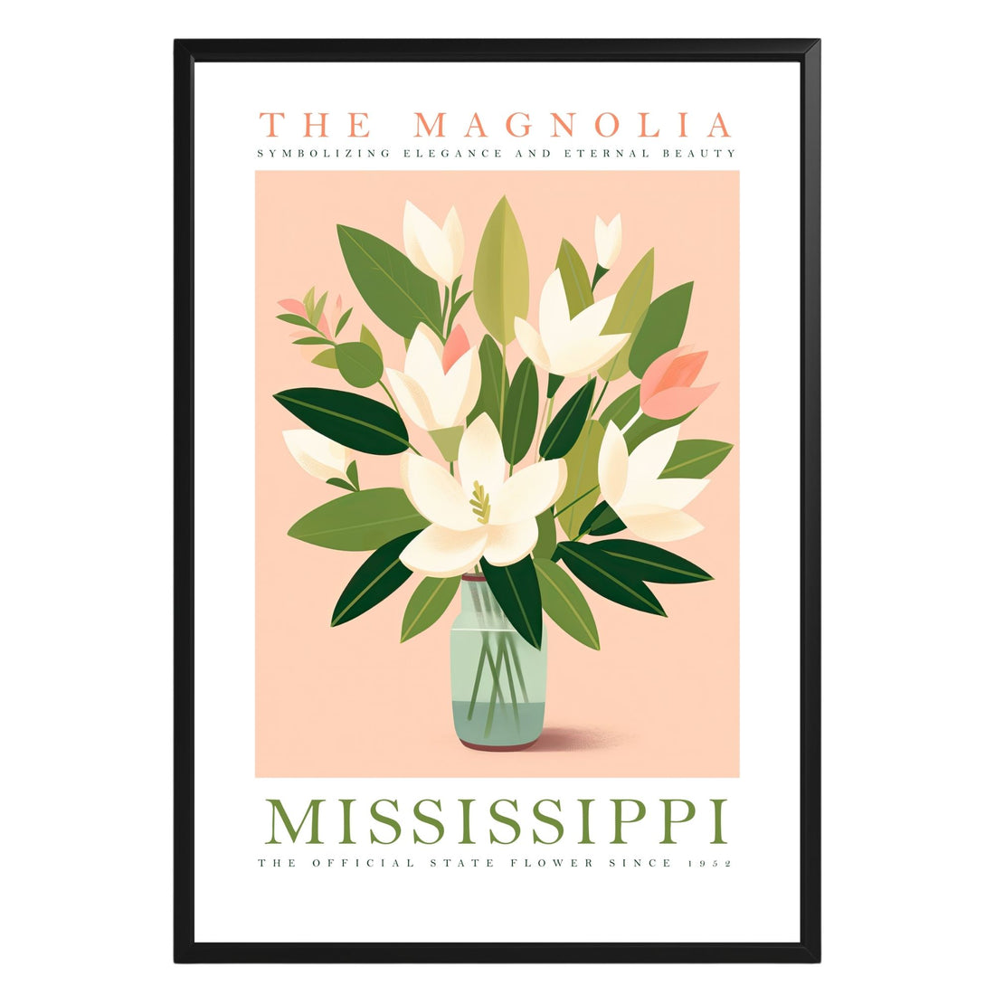 Mississippi State Flower Poster - GroovyGrove