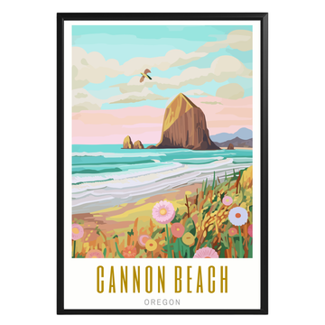 Cannon Beach Oregon Poster - GroovyGrove