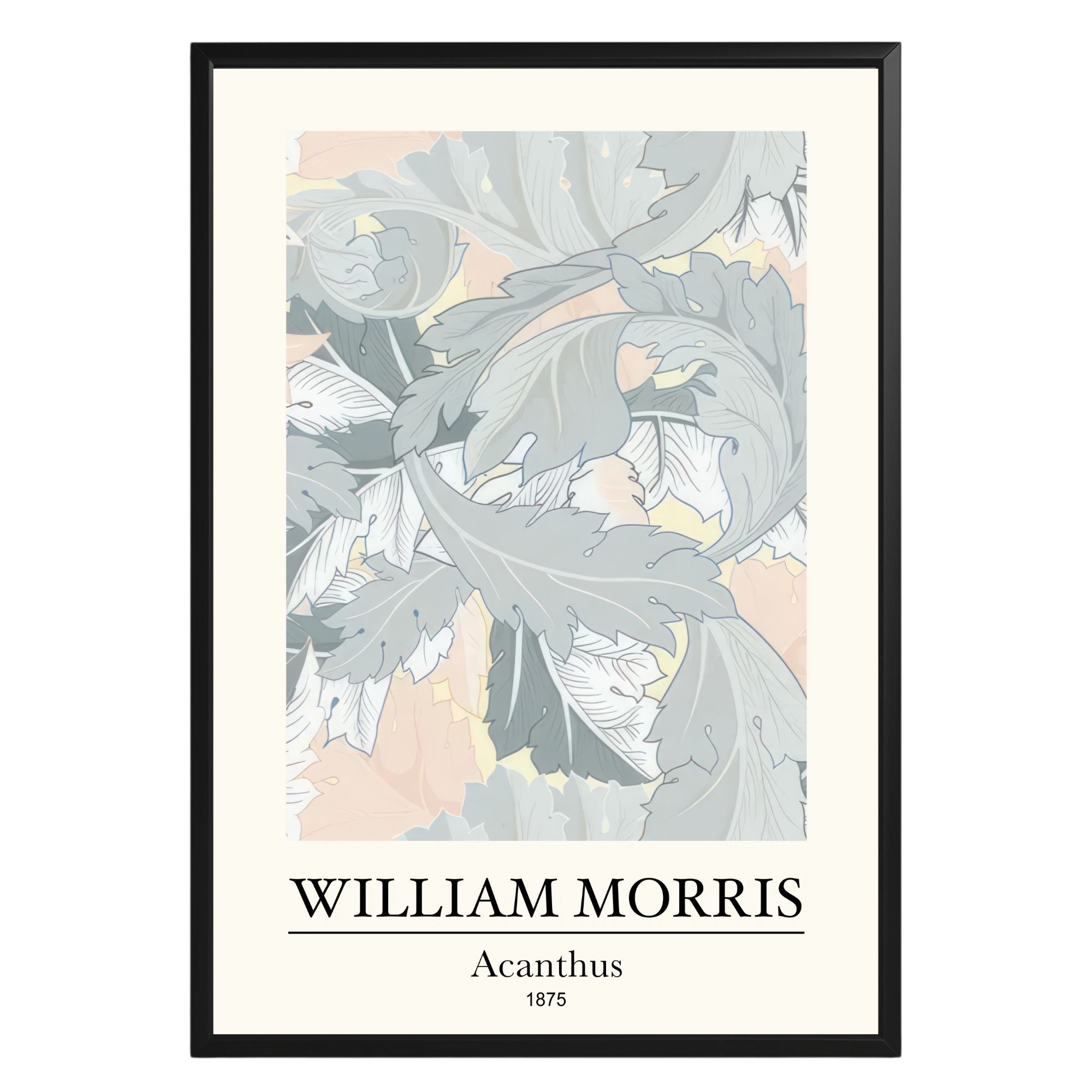 Acanthus 1875 William Morris Poster - GroovyGrove