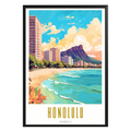 Honolulu Hawaii Poster - GroovyGrove