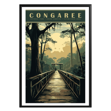 Congaree National Park Vintage Poster - GroovyGrove