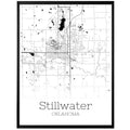 Stillwater Oklahoma City Map Poster - GroovyGrove