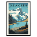 Glacier National Park Vintage Poster - GroovyGrove