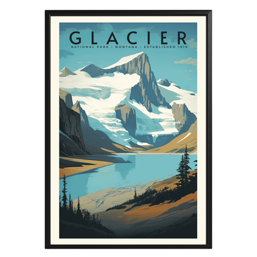 Glacier National Park Vintage Poster - GroovyGrove