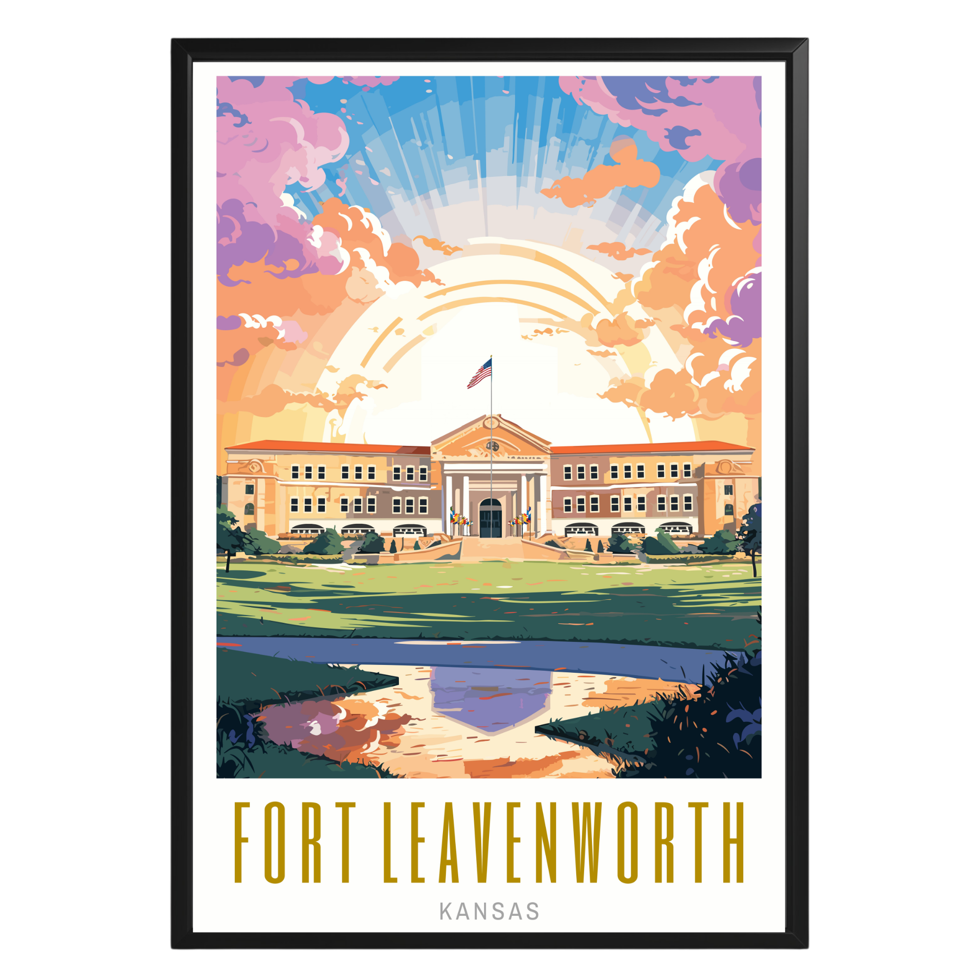 Fort Leavenworth Kansas Poster - GroovyGrove