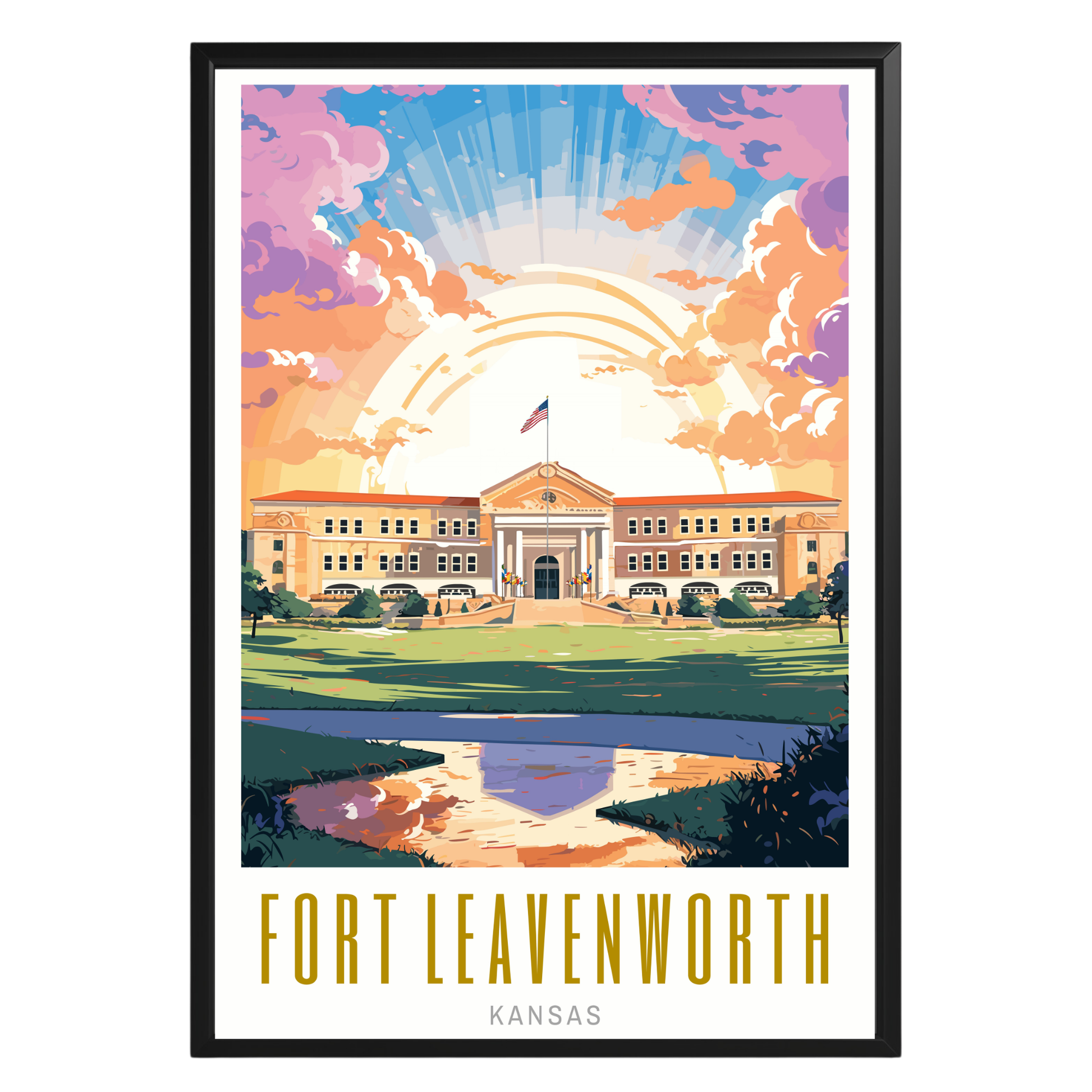 Fort Leavenworth Kansas Poster - GroovyGrove