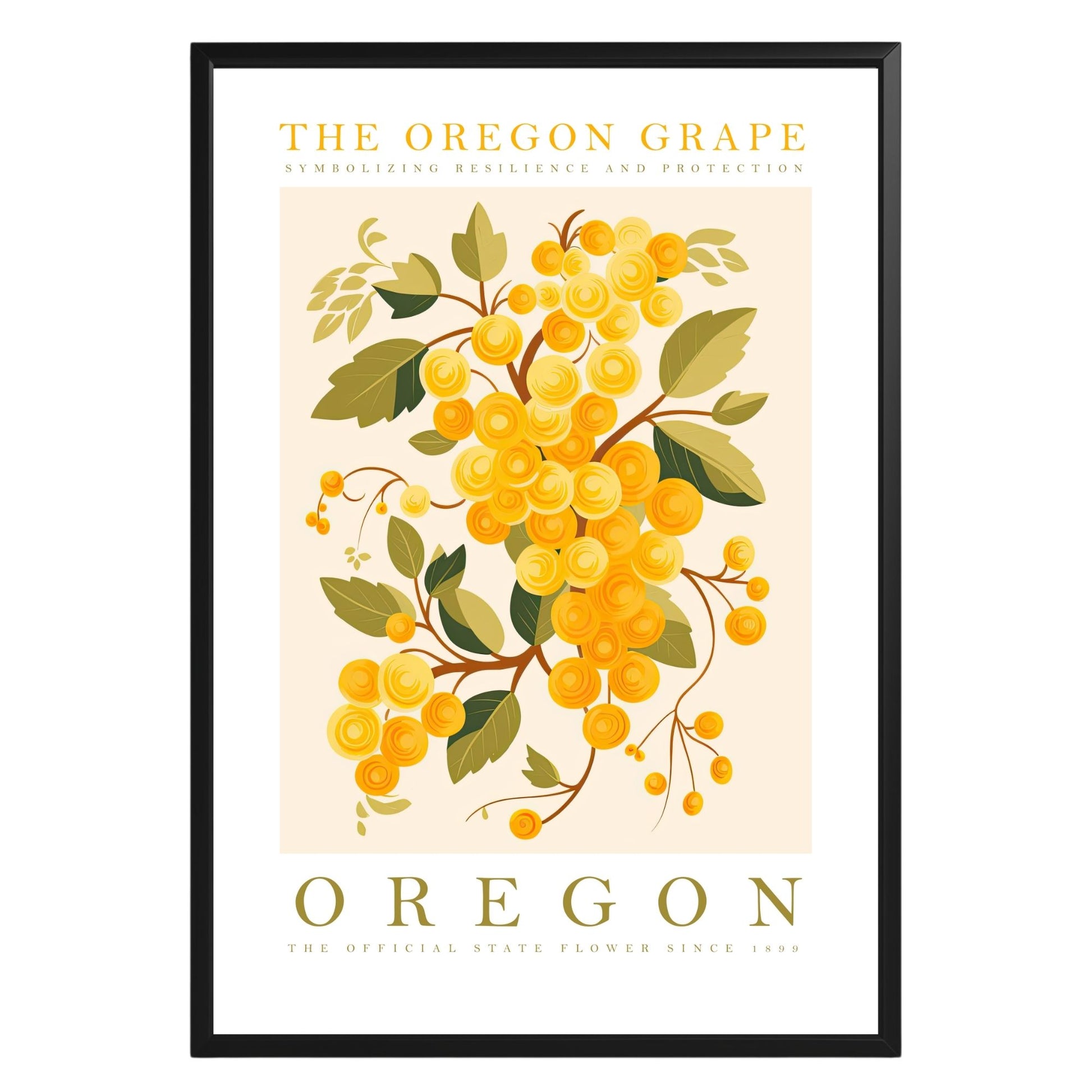 Oregon State Flower Poster - GroovyGrove