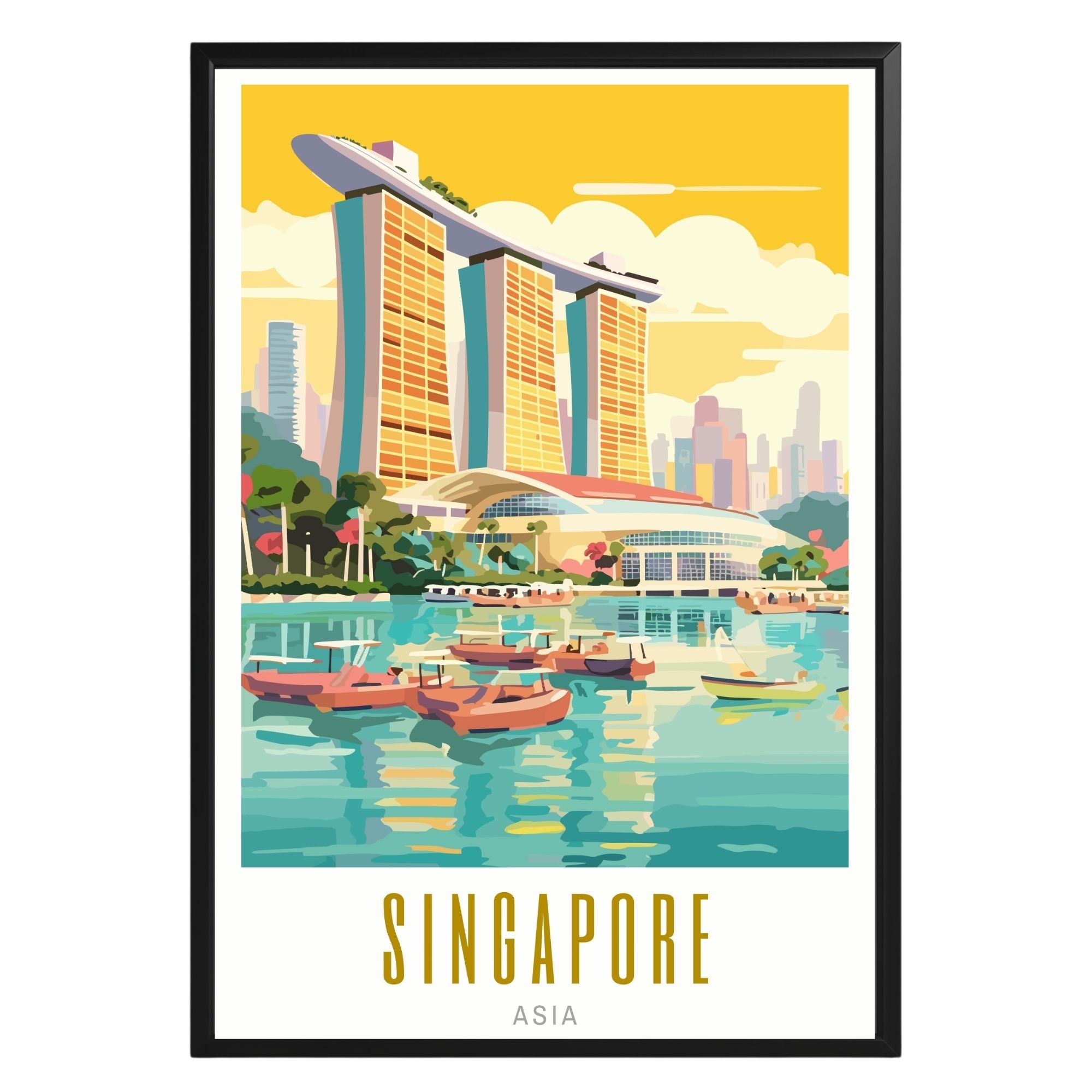 Singapore Poster - GroovyGrove