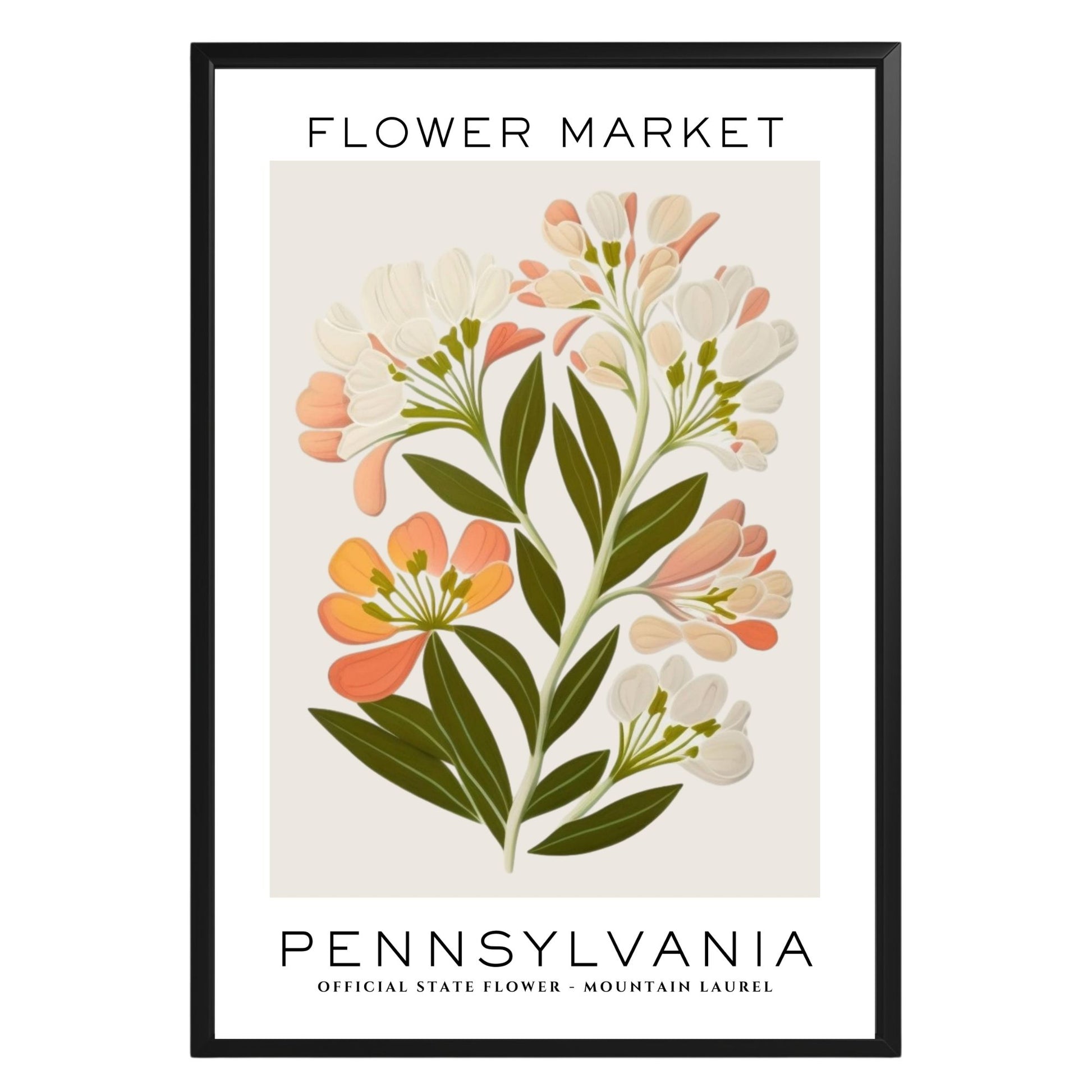 Pennsylvania Flower Market Poster - GroovyGrove