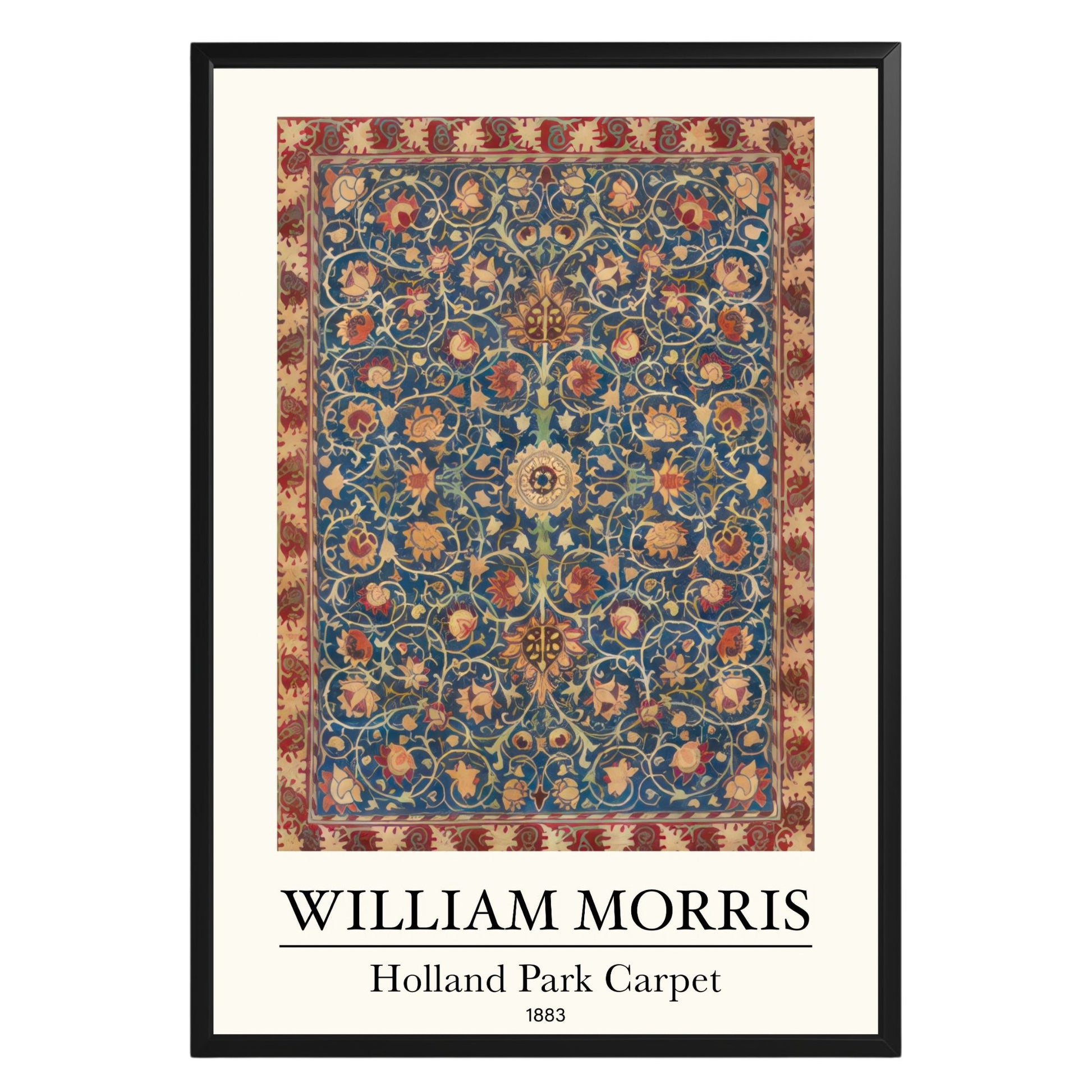 Holland Park Carpet 1883 William Morris Poster - GroovyGrove