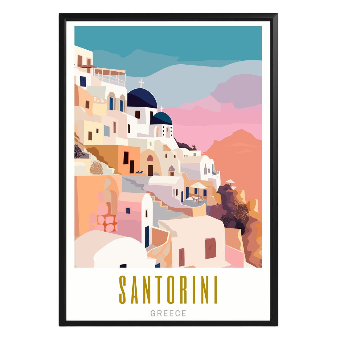 Santorini Greece Poster - GroovyGrove