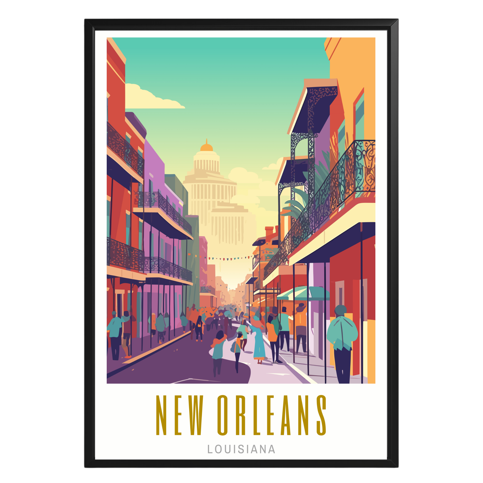 New Orleans Louisiana Poster - GroovyGrove