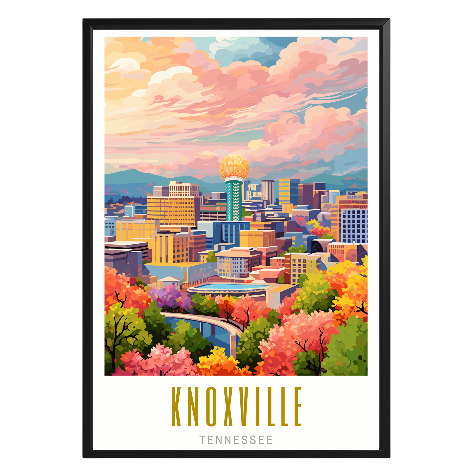 Knoxville Tennessee Poster - GroovyGrove