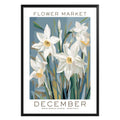 December Birthday Flower Market Poster - GroovyGrove