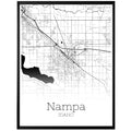 Nampa Idaho City Map Poster - GroovyGrove