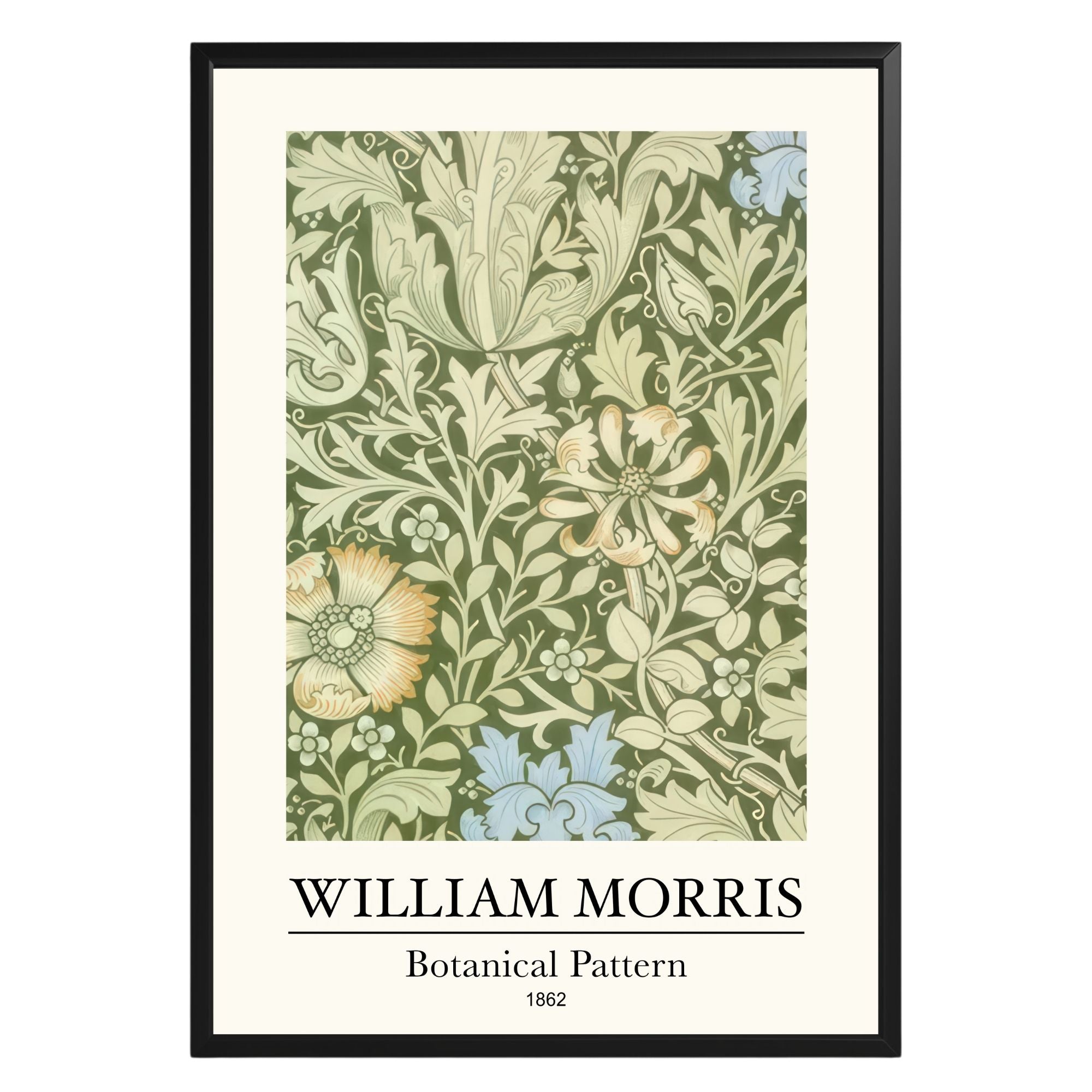 Botanical Pattern 1862 William Morris Poster - GroovyGrove