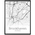 Brookhaven Georgia City Map Poster - GroovyGrove