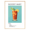 Bloody Mary Retro Cocktail Poster - GroovyGrove