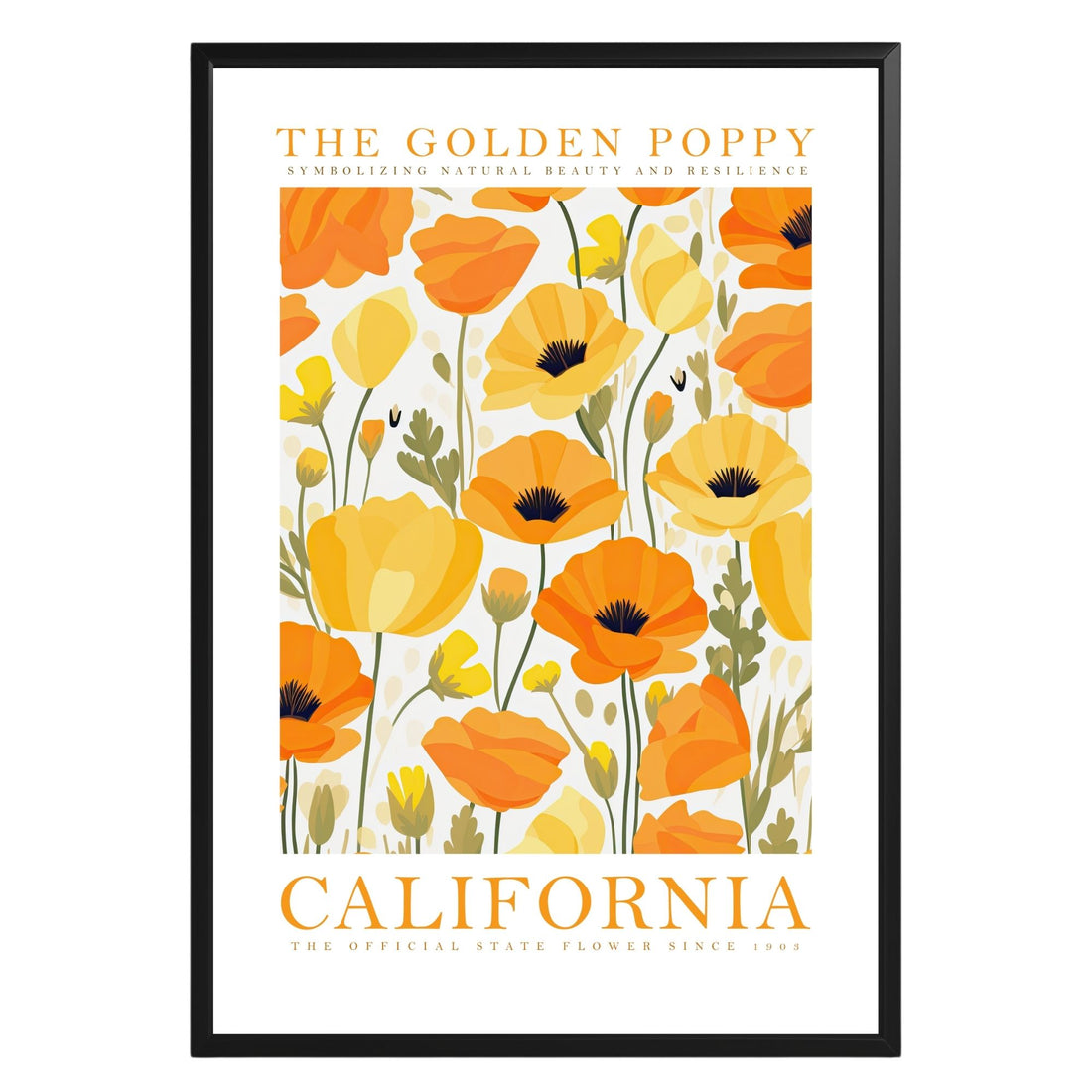 California State Flower Poster - GroovyGrove