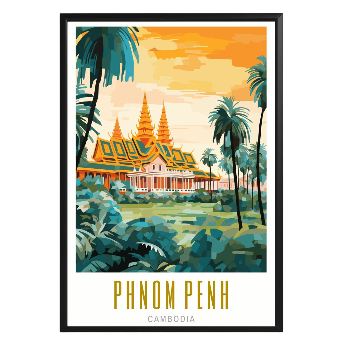 Phnom Penh Cambodia Poster - GroovyGrove