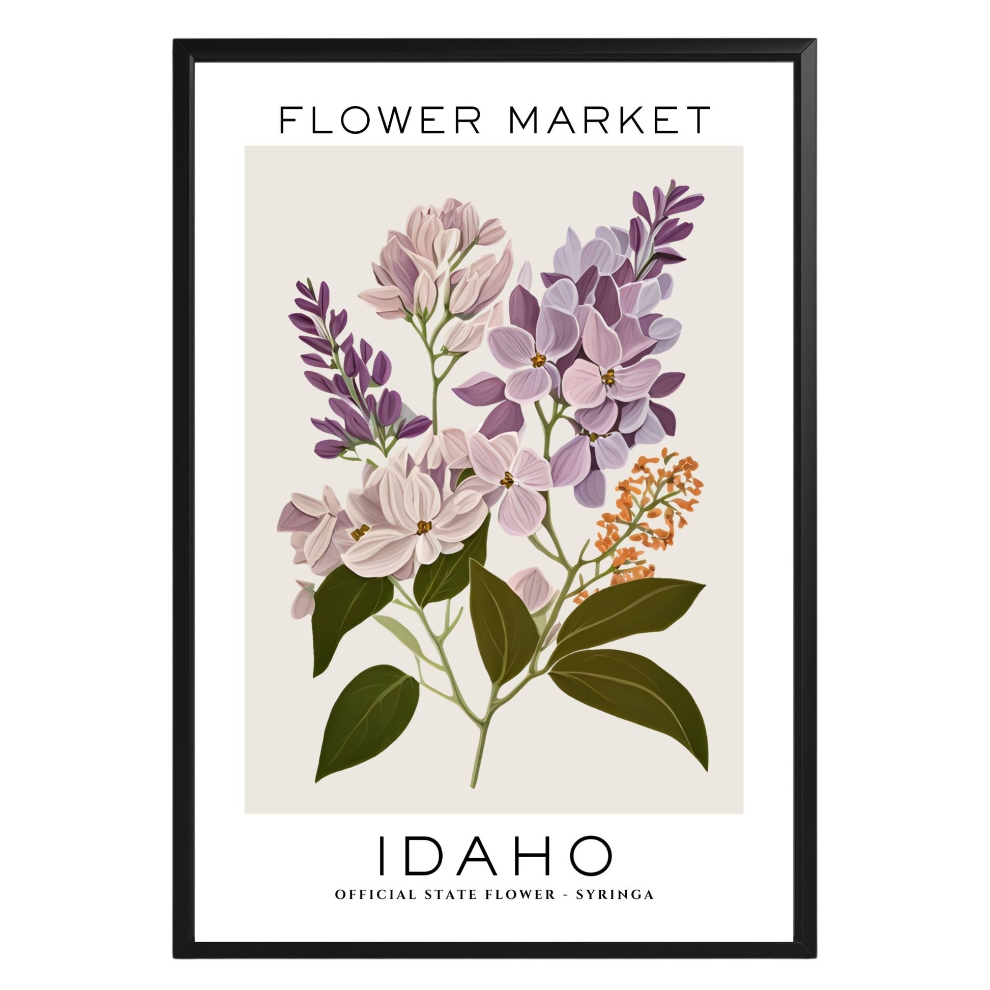 Idaho Flower Market Poster - GroovyGrove