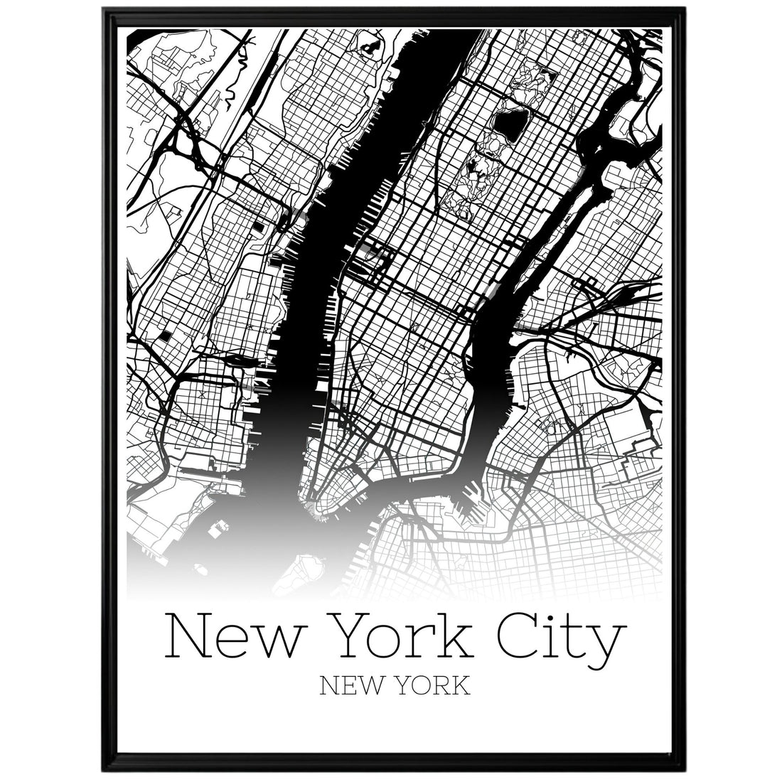 New York City Map Poster - GroovyGrove