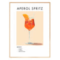 Aperol Spritz Retro Cocktail Poster - GroovyGrove