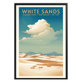 White Sands National Park Vintage Poster - GroovyGrove