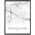 Beavercreek Ohio City Map Poster - GroovyGrove