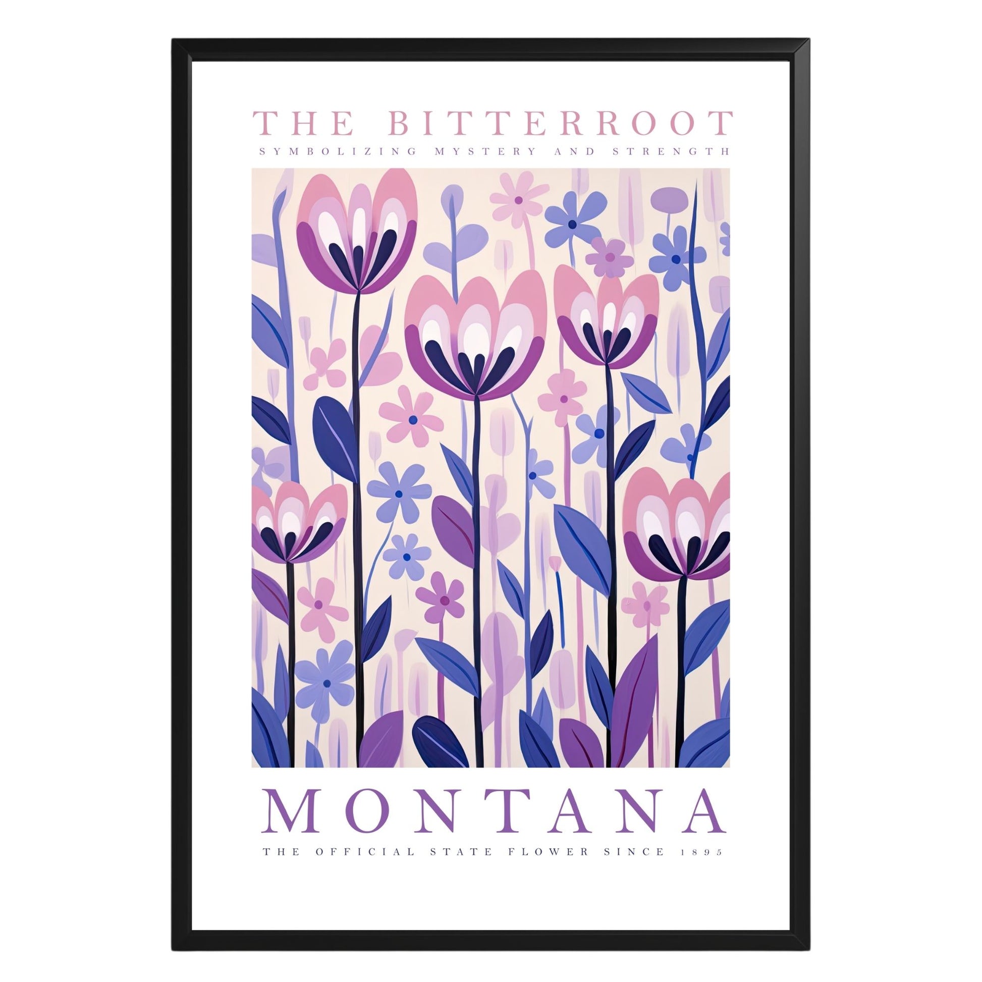 Montana State Flower Poster - GroovyGrove