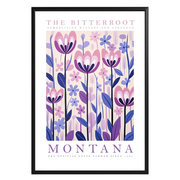 Montana State Flower Poster - GroovyGrove