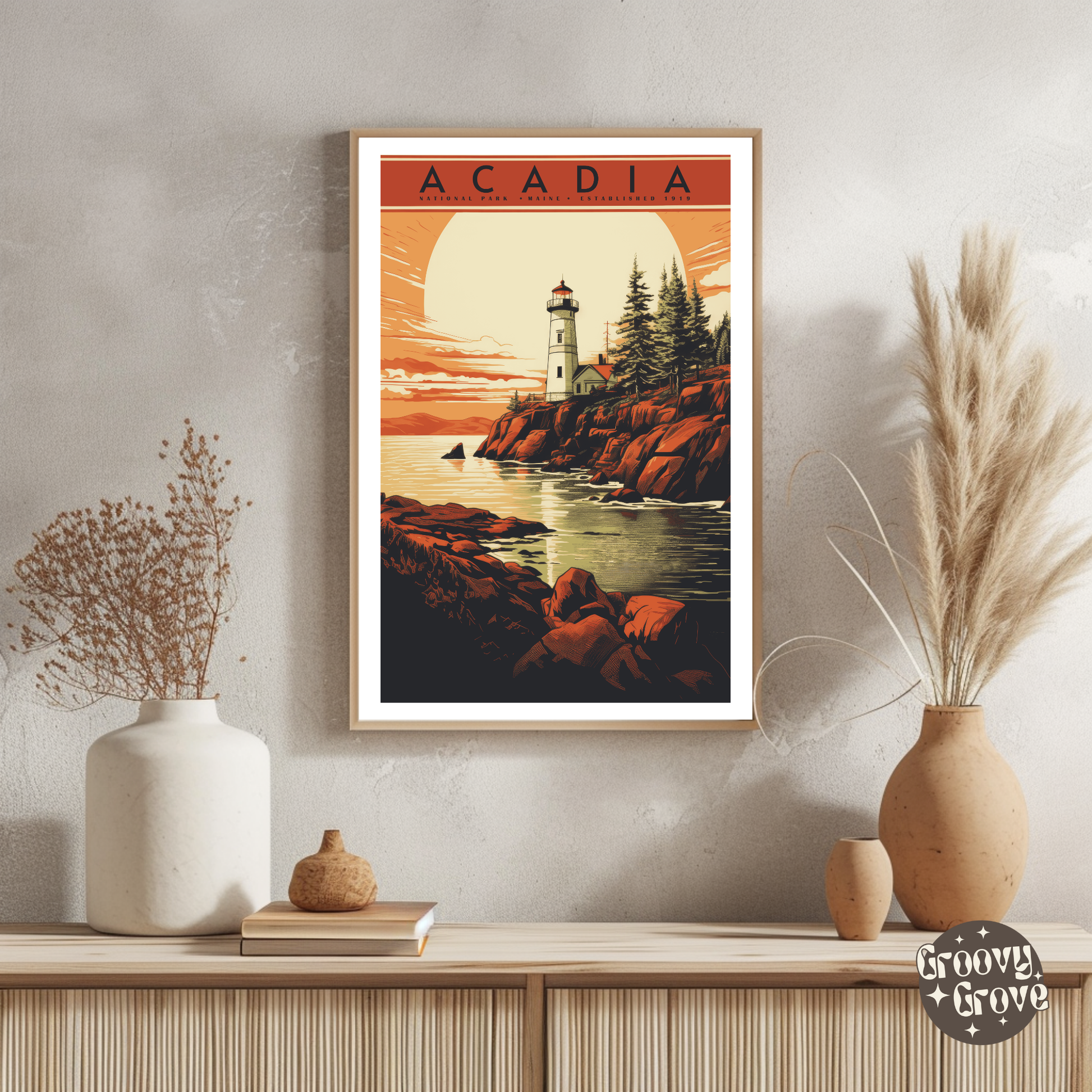 Acadia National Park Vintage Poster - GroovyGrove