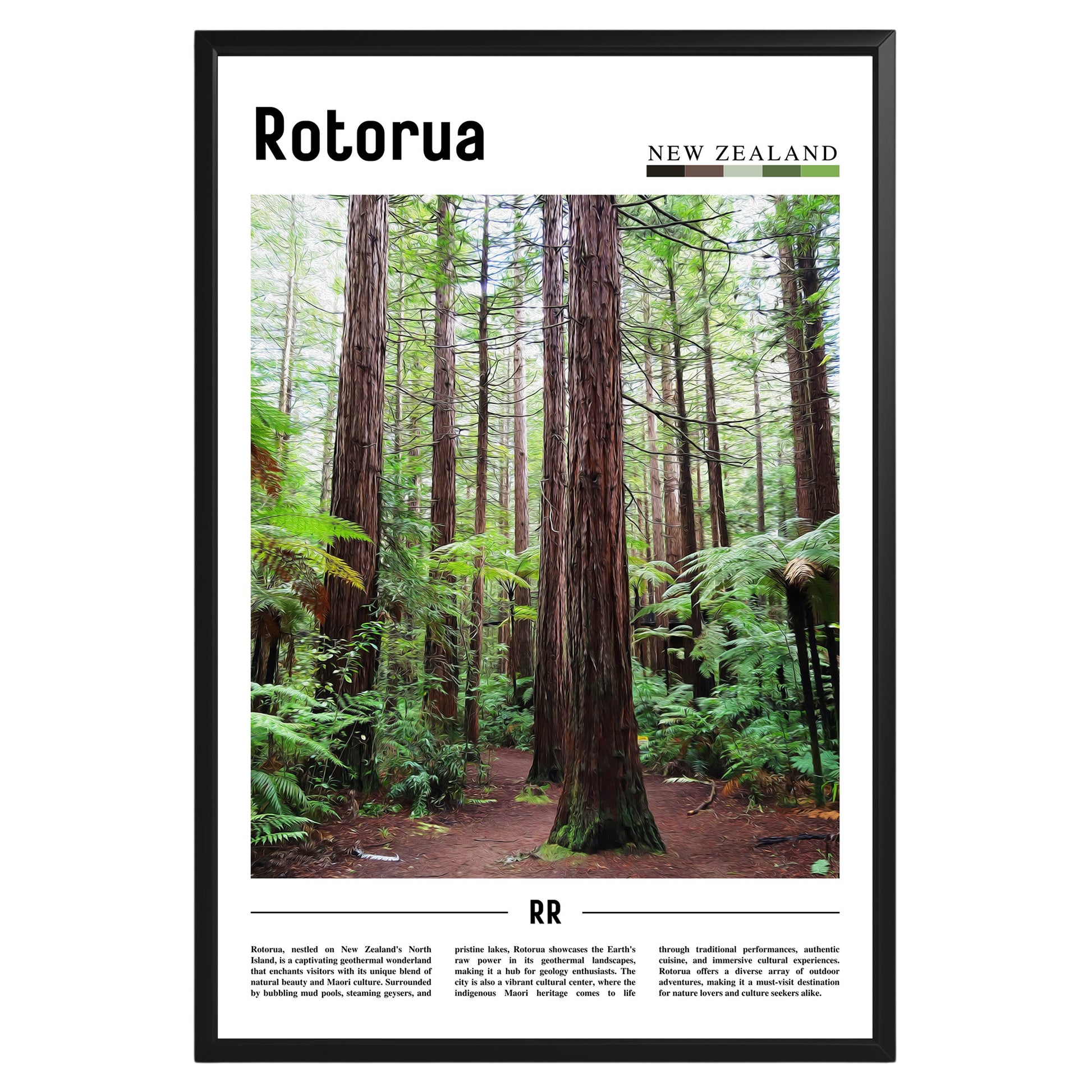 Rotorua New Zealand Photographic Poster