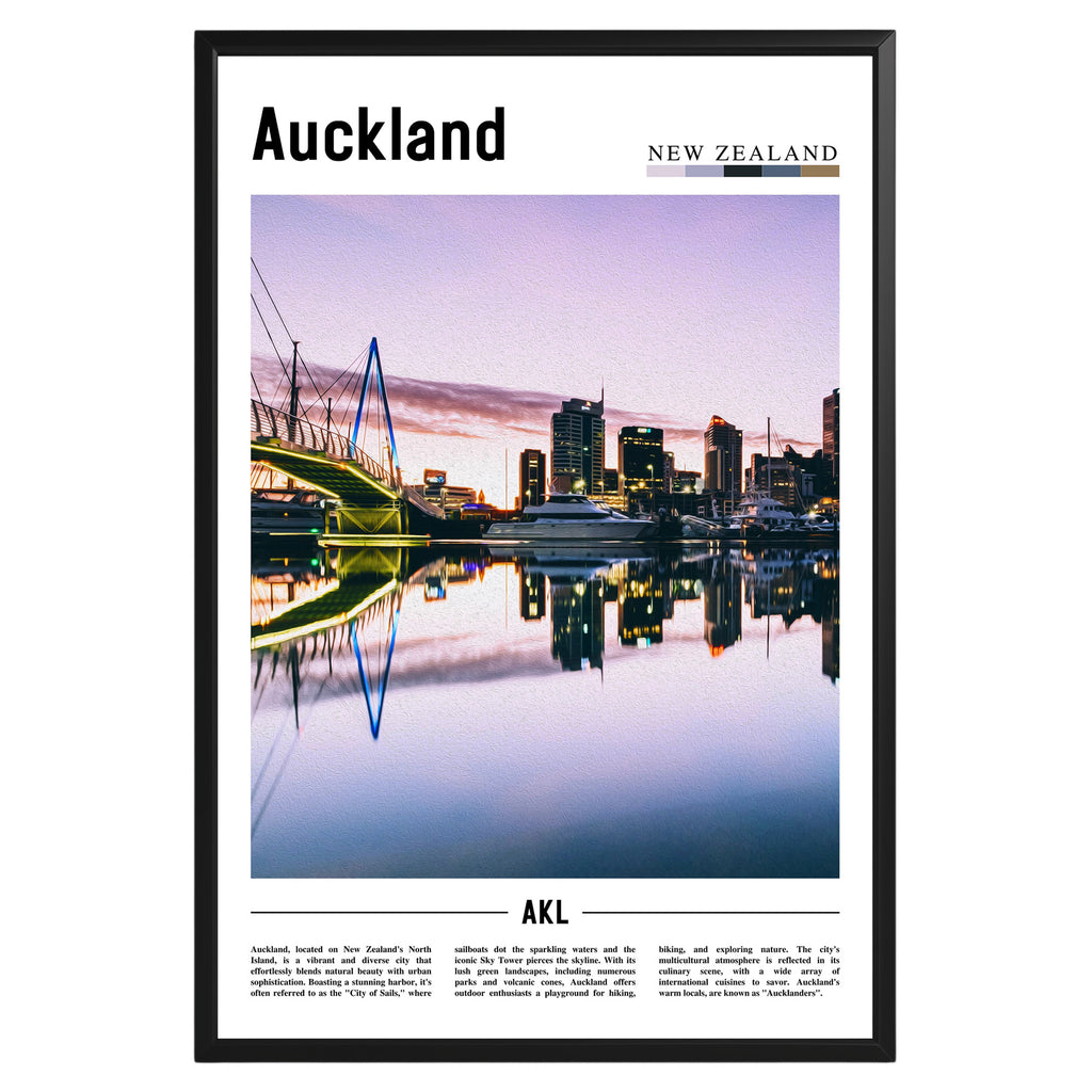 Auckland New Zealand Photographic Poster