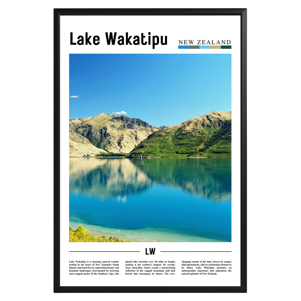 Lake Wakatipu New Zealand Photographic Poster