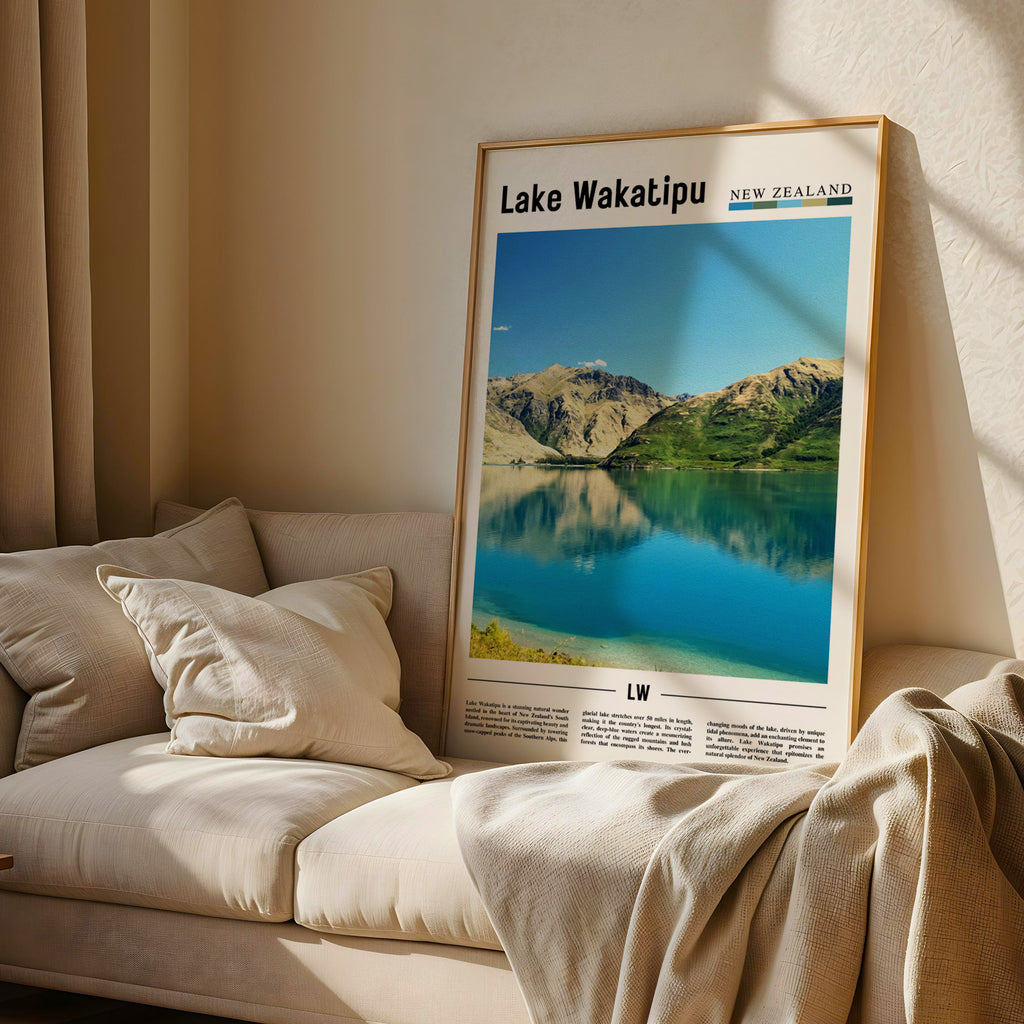 Lake Wakatipu New Zealand Photographic Poster