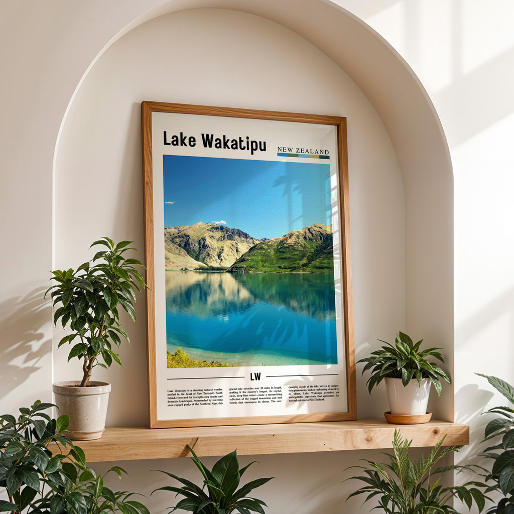 Lake Wakatipu New Zealand Photographic Poster