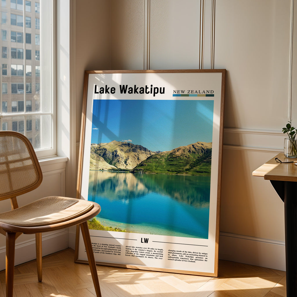 Lake Wakatipu New Zealand Photographic Poster
