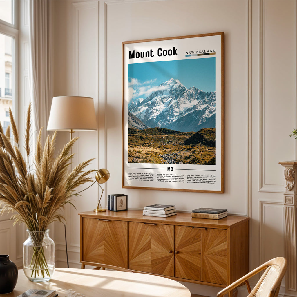 Mount Cook New Zealand Photographic Poster