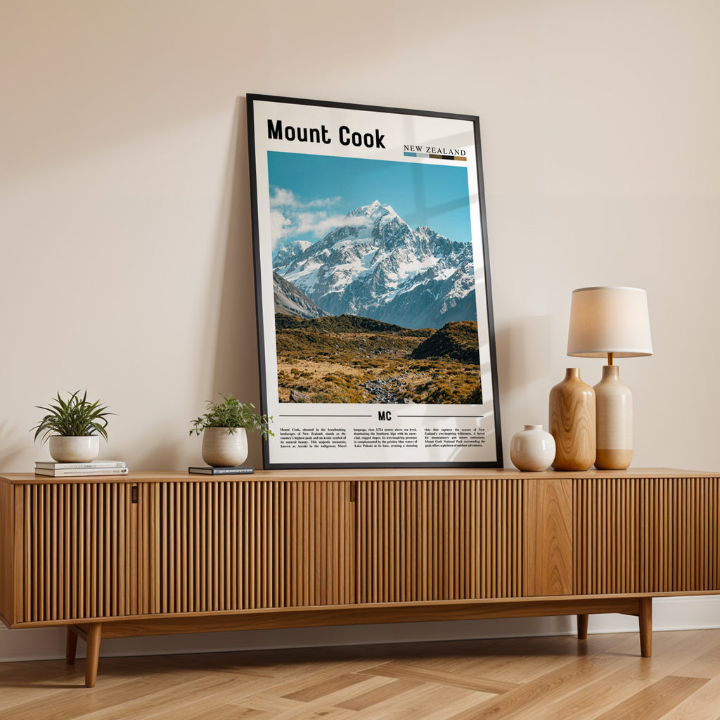 Mount Cook New Zealand Photographic Poster