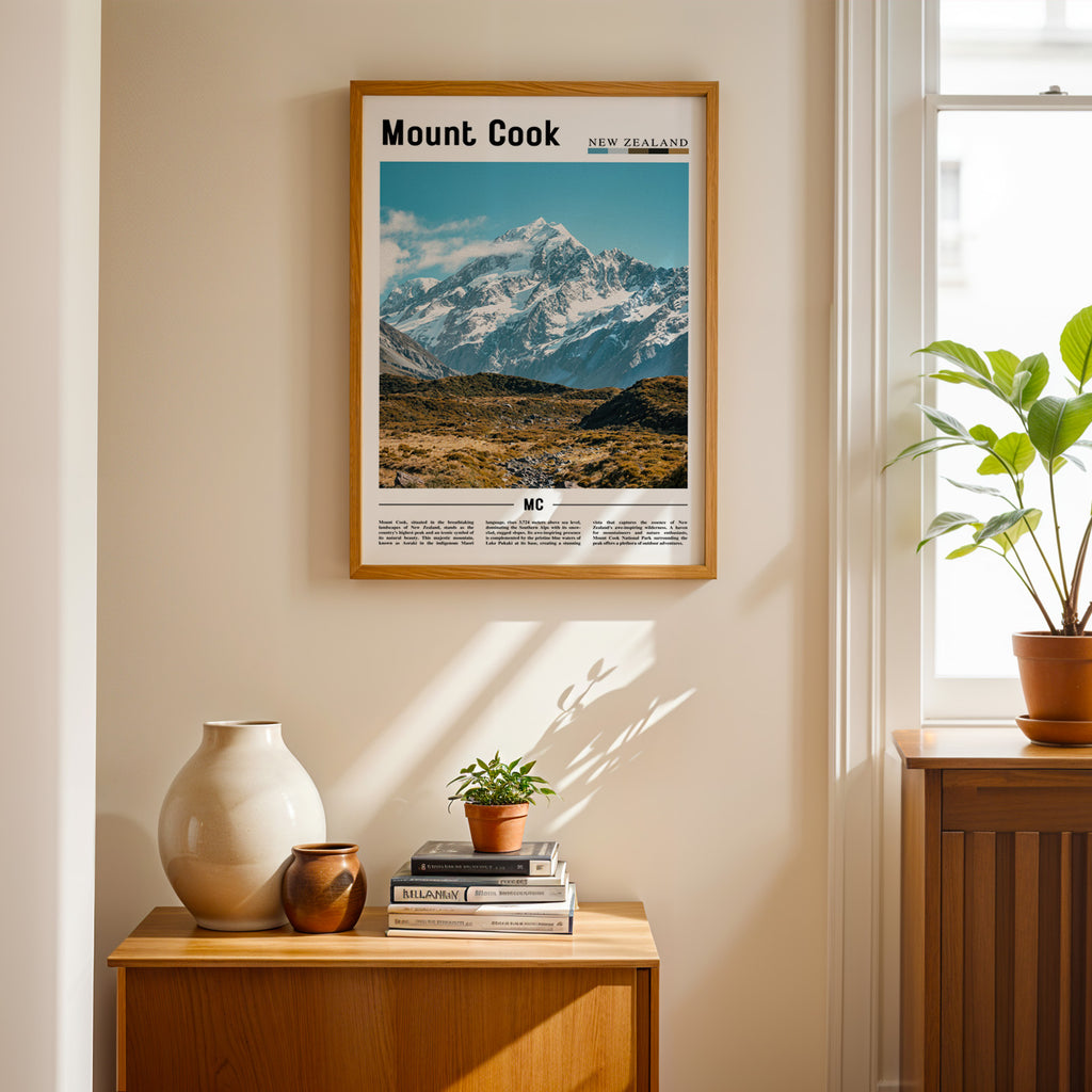 Mount Cook New Zealand Photographic Poster