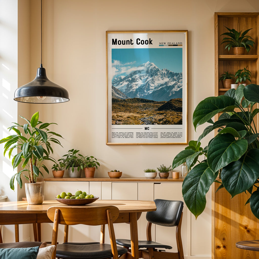Mount Cook New Zealand Photographic Poster